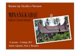 MINANGKABAU. Kultura i sztuka Sumatry