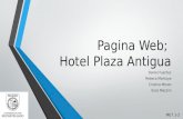 Pagina web hotel plaza antigua  en wix.com