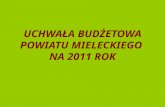 Budżet powiatu mieleckiego 2011