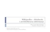 Wikipedia – dzialanie i architektura informacji