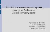 Prezentacja   Struktura Zawodowa W Polsce