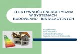 Efektywność energetyczna w systemach budowlano-instalacyjnych