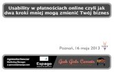 Agnieszka Gonczar, Usability w płatnościach online