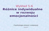 Psychologia emocji i motywacji 5 6