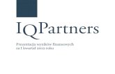 Prezentacja IQ Partners S.A. - 1Q 2012