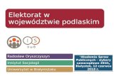 Struktura elektoratu województwa podlaskiego