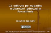 Co odkryto po wypadku elektrowni jądrowej w Fukushimie