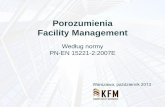 Porozumienia Facility Management wg normy FM