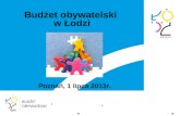 Budżet obywatelski w Łodzi