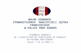 Compte rendu des activités du Bureau National de PROF-EUROPE de 2008 à 2012 (en polonais)