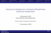 Systemy ekspertowe 1