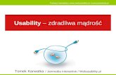 Usability - Zdradliwa mądrość - Tomasz Karwatka