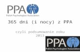 Polish Psychologists' Association podsumowanie roku 2013