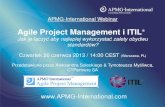 Agile Project Management i ITIL - APMG-International Webinar