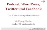 Podcast, WordPress, Twitter und Facebook