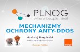PLNOG 13: Andrzej Karpiński: Mechanizmy ochrony anty-DDoS stosowanych w Telekomunikacji Polskiej / Orange.