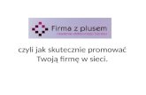 Firma Z Plusem Marcin Osman