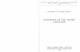 Handbook of the oromo language- 1990