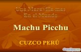 El ombligo del mundo, Machu Picchu