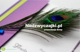 Nadzwyczajki.pl - prezentacja firmy, produkty 2014
