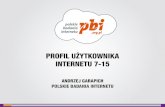 Profil użytkownika Internetu 7-15 lat w świetle badania Megapanel