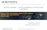 Prezentacja Nowe możliwości reklamowe w Sieci Google