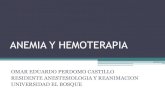 Anemia y hemoterapia