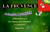 2ème Concours Régional Multimédia de Lublin. Provence- Gim.3 Zamość. Aleksandra Łopuszyńska.