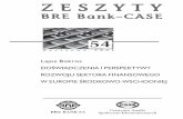 BRE-CASE Seminarium 54 - Reform of the Financial Sector in the Countries of Central and Eastern Europe