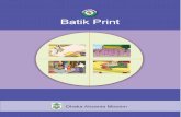 Booklet batik print