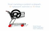 II Targi eHandlu - GetResponse: Email marketing w polskich e-sklepach: 10 najlepszych wzorców w 10 minut