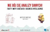 Nie bój się analizy danych! Fakty i mity o big data i Business Intelligence.