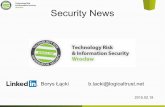 Security news vol. 3 - 20150219 - Risk & Technology Wrocław Group