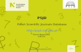 Jak zwiększyć zasięg i wpływ czasopisma naukowego? - prezentacja bazy PSJD, Seminarium Warszawa 2015