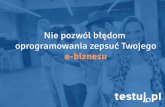 VIII Targi eHandlu: Damian Szczurek, testuj.pl "Nie pozwól błędom oprogramowania zepsuć Twojego e-biznesu"