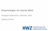 HWZ - Psychologie Social Web Wampfler