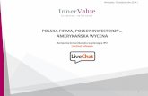 Kampania IPO LiveChat by InnerValue