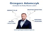 Grzegorz Adamczyk - kandydat do Rady Miasta Lublin