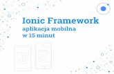 Ionic framework - aplikacja mobilna w 15 minut