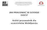 Jak pracować w Google docs
