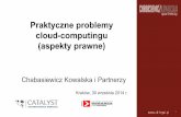 Praktyczne problemy cloud computingu