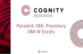 Kurs VBA - Procedury VBA w Excelu cz.III