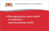 Reorganizacja sieci szkół w Gdańsku   optymalizacja siatki