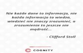 Cytat Clifford Stoll -  analiza danych w Cognity