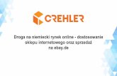 VIII Targi eHandlu:  Mateusz Żmuda, Crehler "Droga na niemiecki rynek online - dostosowanie sklepu internetowego oraz sprzedaż na ebay.de"