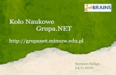 Koło Naukowe Grupa .NET (Szymon Seliga)