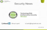 Security news vol. 6 - 20150528 - Risk & Technology Wrocław Group