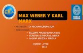 MAX WEBER Y KARL MARX