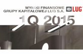 Wyniki finansowe Grupy Kapitałowej LUG S.A. za 1Q'2015