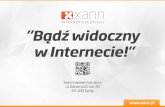 II Targi eHandlu - Xann Internet Solutions: Badź widoczny w internecie